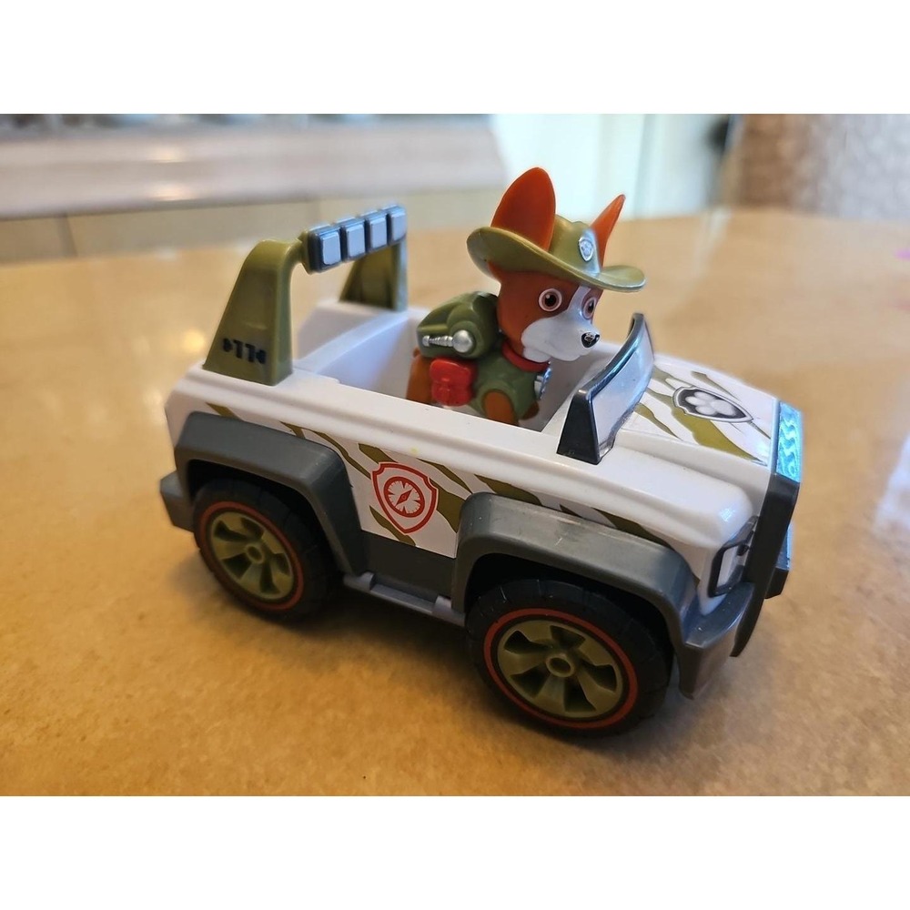 Paw Patrol Tracker Jungle Rescue Cruiser Vehicle Metal Diecast Mighty Pups Toy